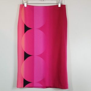 Worthington Red Pink Pencil Skirt Sz 8